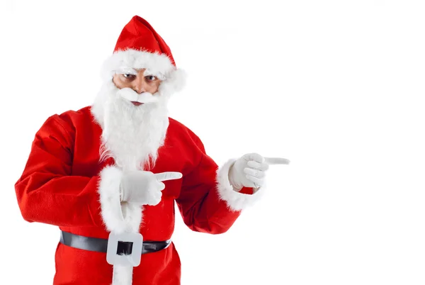 Weihnachtsmann zeigt an — Stockfoto