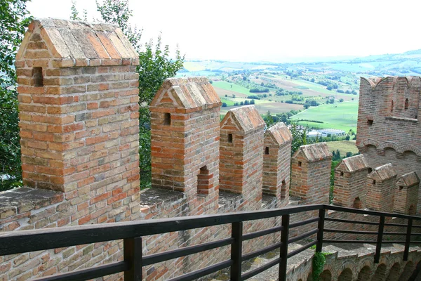 Muralhas da cidade de Gradara — Fotografia de Stock