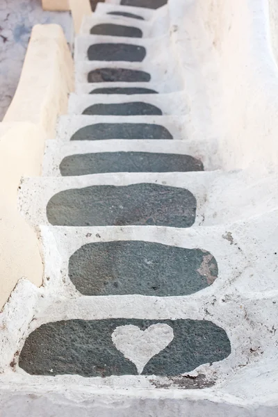 Marches d'amour à Santorin - Oia — Photo