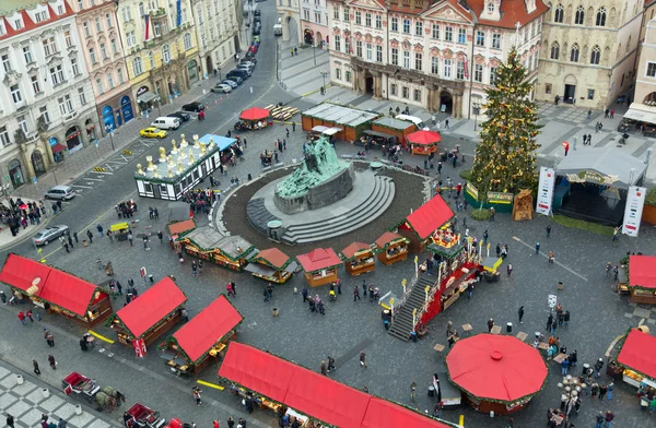 Julmarknad i Prag — Stockfoto