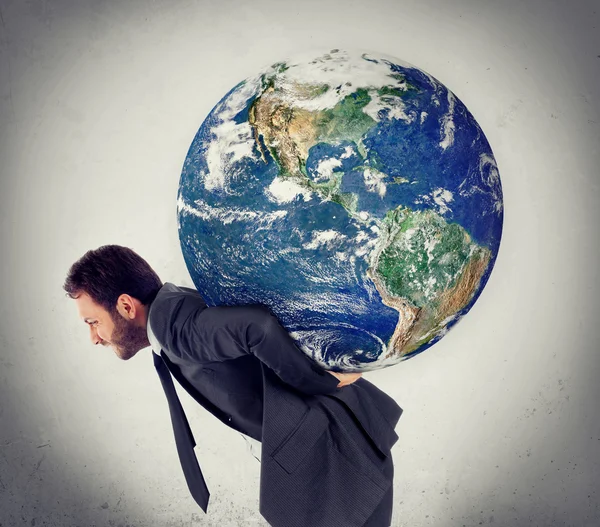 The weight of the planet — Stock Photo, Image