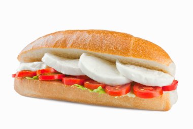 Mozzarella peyniri ile sandviç