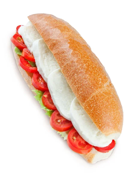 Sandwich with mozzarella — Stock Photo, Image