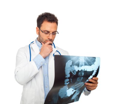 Young doctor man clipart