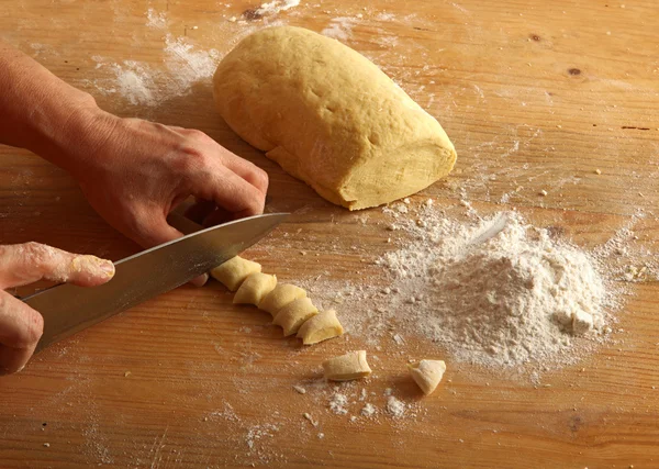 Homemade gnocchi — Stock Photo, Image