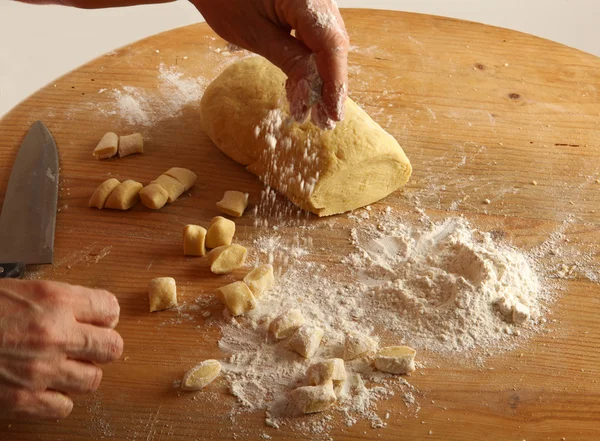 Homemade gnocchi — Stock Photo, Image