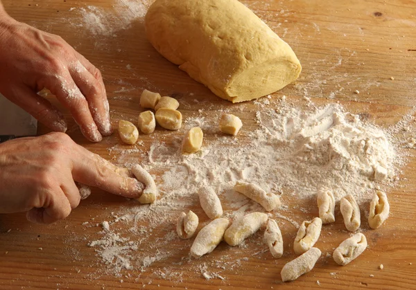 Homemade gnocchi — Stock Photo, Image
