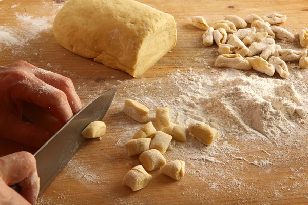 Homemade gnocchi — Stock Photo, Image