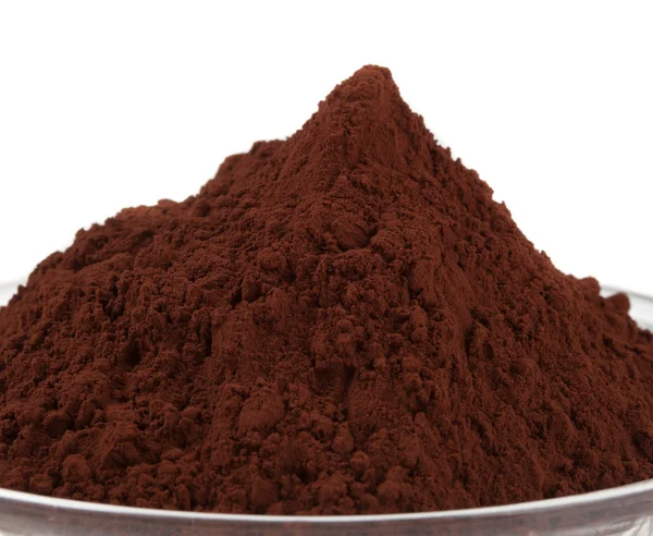 Cacao en polvo aislado — Foto de Stock