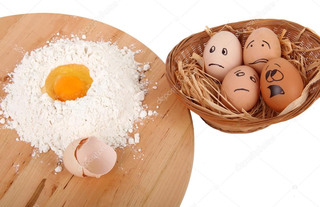 Eggs afraid