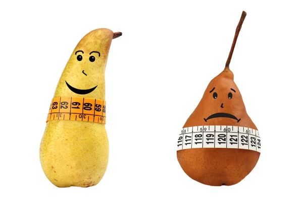 Pears measured the meter — Stock Photo, Image