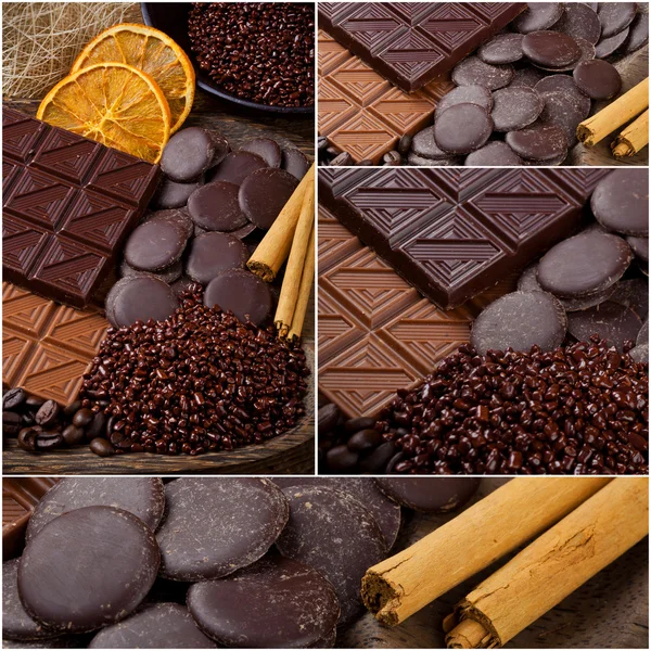 Collage de chocolate — Foto de Stock