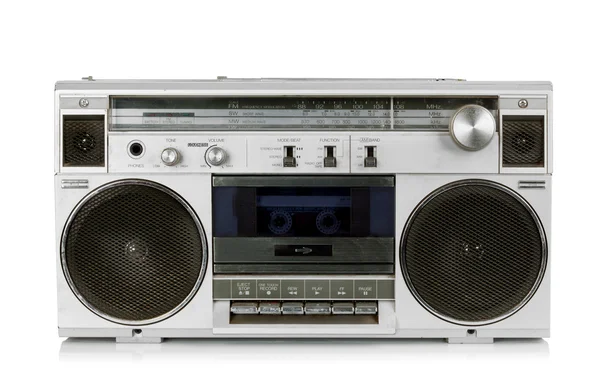 Registratore di cassette radio vintage portatile — Foto Stock