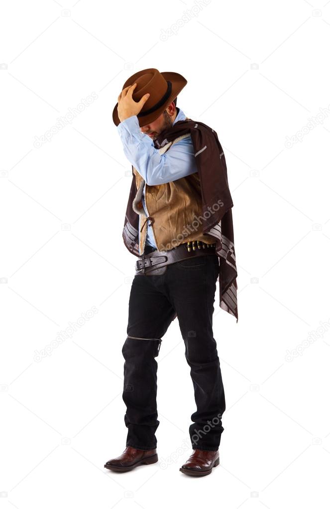 Gunman In The Old Wild West On White Background Stock Photo By C Antoniogravante