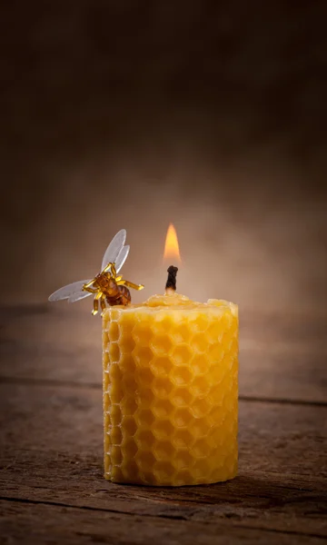 Beeswax candles — Stock Photo, Image