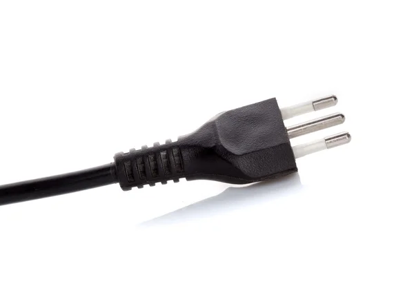 Black electric cable — Stock Photo, Image