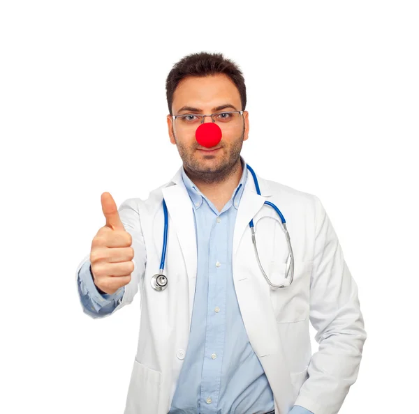 Clown giovane medico — Foto Stock