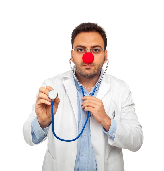 Clown junger Arzt — Stockfoto