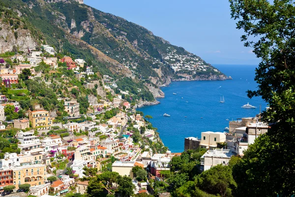 Positano, amalfi pobřeží Itálie — Stock fotografie