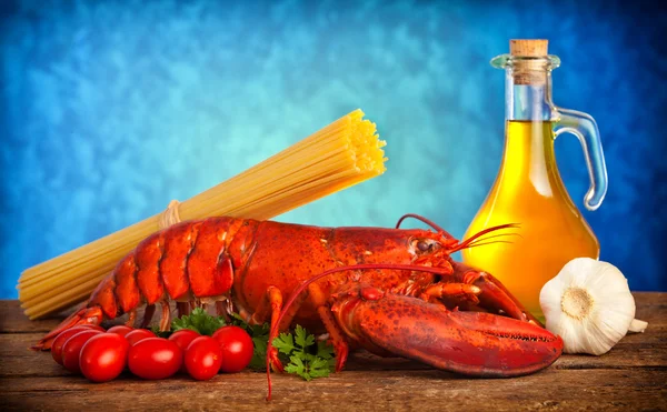 Przepis z homara z linguine — Zdjęcie stockowe