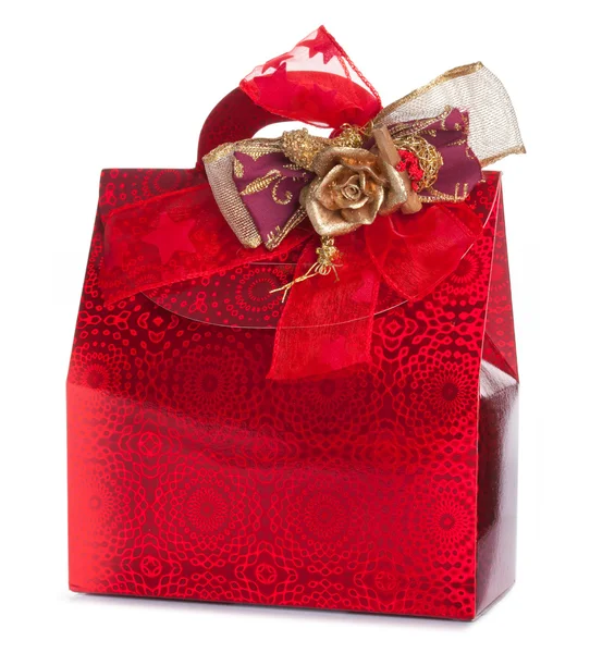 Gift bag isolated against a white background — Stock Photo, Image