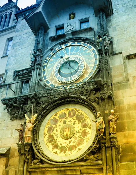 Orloj astronomiska klockan i Prag i Tjeckien — Stockfoto