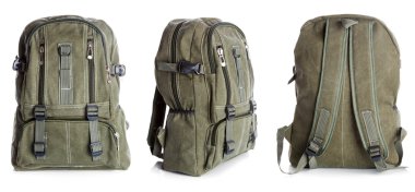 Backpack with clipping path clipart