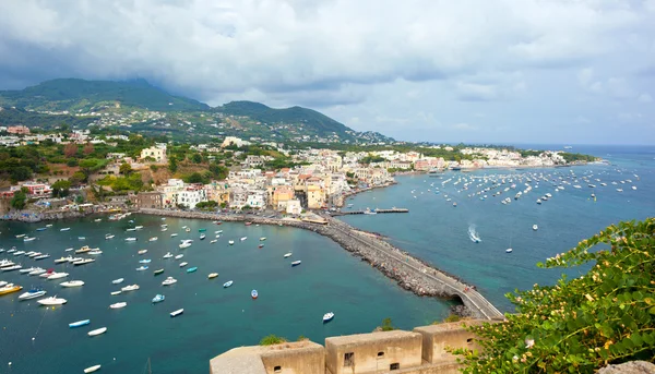 Vista de Ischia Ponte — Fotografia de Stock