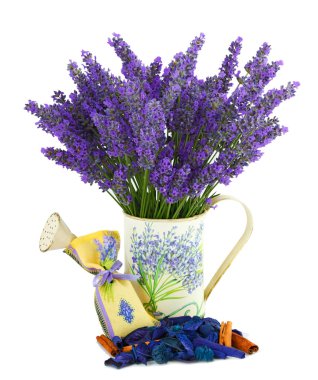 annaffiatoio con sacchetto lavanda