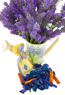 annaffiatoio con sacchetto lavanda