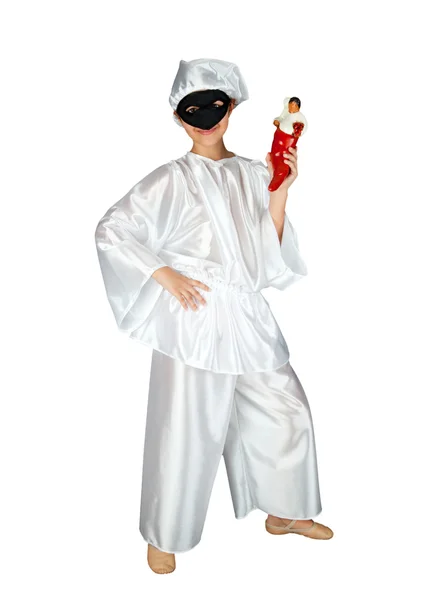 Pulcinella, traditionellen neapolitanischen Maske — 图库照片