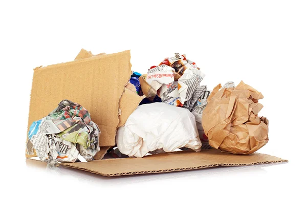 Ballen van papier voor recycling. — Stockfoto