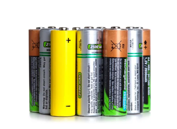 Många batterier — Stockfoto