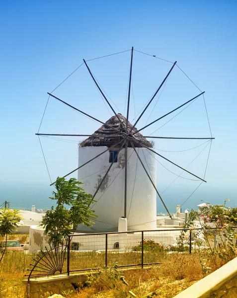 Traditional Santorini windmill — Stock Photo, Image