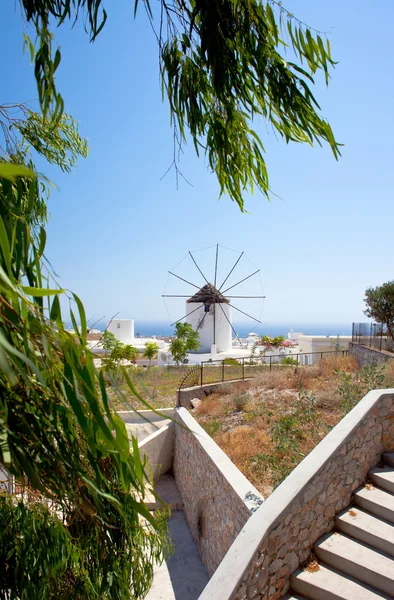 Molino de viento Santorini —  Fotos de Stock