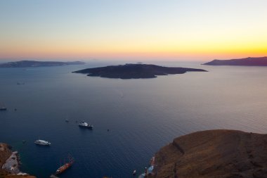 nea kami volkan üzerinden günbatımı