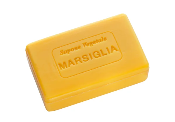 Bar of natural soap of "marsiglia" — Stock Photo, Image