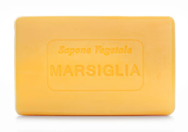 Bar of natural soap of "marsiglia" — Stock Photo, Image