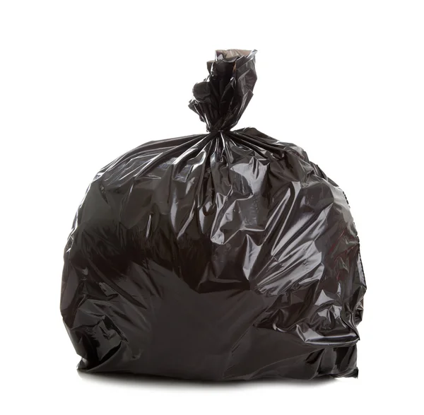 Black Rubbish Bag — Stock Photo, Image