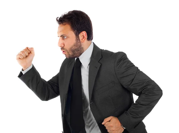 Joven empresario corriendo — Foto de Stock