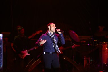 Mondragone, İtalya - 06 Nisan 2013: konser sal da Vinci'nin, dur