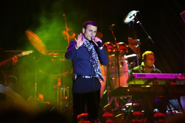 Mondragone, İtalya - 06 Nisan 2013: konser sal da Vinci'nin, dur