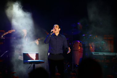 Mondragone, İtalya - 06 Nisan 2013: konser sal da Vinci'nin, dur