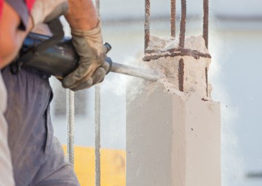 matkap ile takviyeli beton kırma