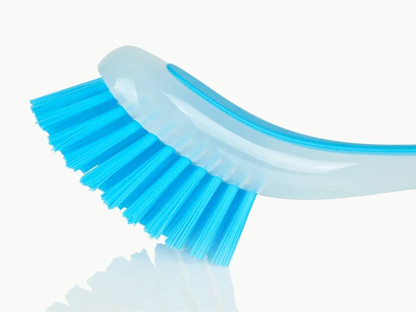 Blue plastic brush — Stock Photo, Image