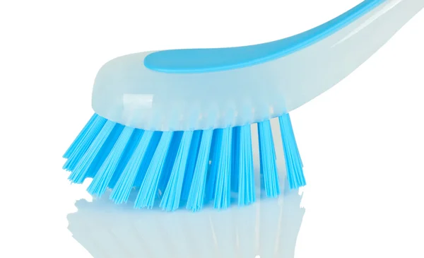 Blue plastic brush — Stock Photo, Image