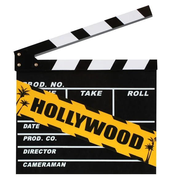 Blank movie production clapper board — Stock Photo, Image