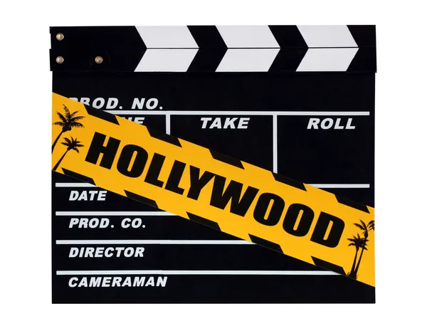 Blank movie production clapper board — Stock Photo, Image