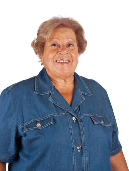 Portrait of smiling old woman — Stock Photo, Image