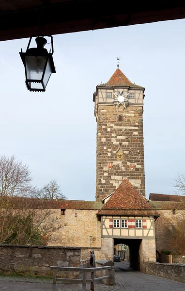 Castle tower of Rothenburg ob der Tauber — Stock Photo, Image